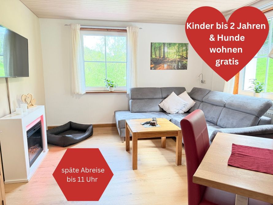 Wohlfühl-Oase Familienfreundliche Ferienwohnung Wildbach bis max. 6 Gäste Sauna Kamin
