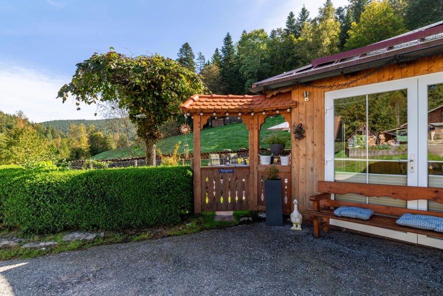 Garten für Ferienwohnung Wildbach ab Mai mit 2 Stellplätze